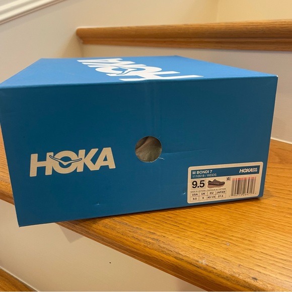 NWT Hoka Bondi 7 Wild Dove Grey / Dark Shadow Hoka One One - Picture 13 of 14